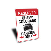 chevy-colorado-parking-aluminum-sign