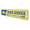 Chevrolet Truck Service - Aluminum Street Sign