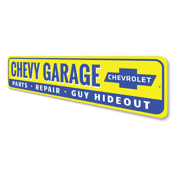 chevy-garage-guy-hideout-aluminum-sign