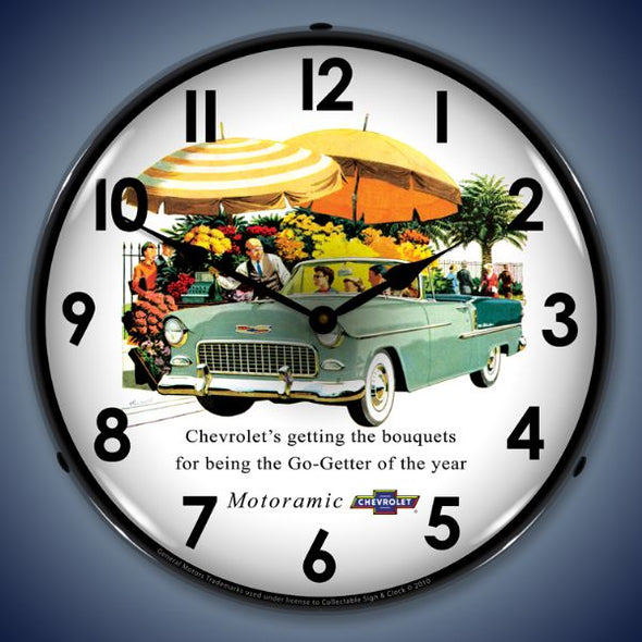 1955 Chevrolet Bel Air Convertible Lighted Clock