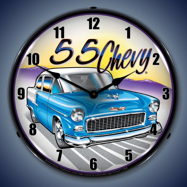1955-chevy-lighted-clock