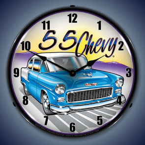 1955-chevy-lighted-clock