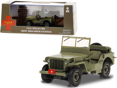1942-willys-mb-army-green-army-brigadier-general-mash-1972-1983-tv-series-1-43-diecast-model-car-by-greenlight