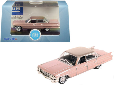 1961 Cadillac Sedan DeVille Metallic Pink 1/87 (HO) Diecast