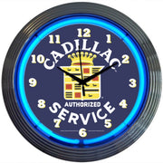 cadillac-service-neon-clock