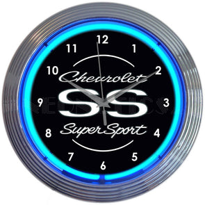 chevrolet-chevy-ss-super-sport-neon-wall-clock