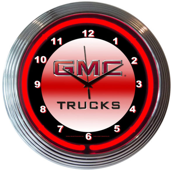 GMC Trucks Neon Wall Clock