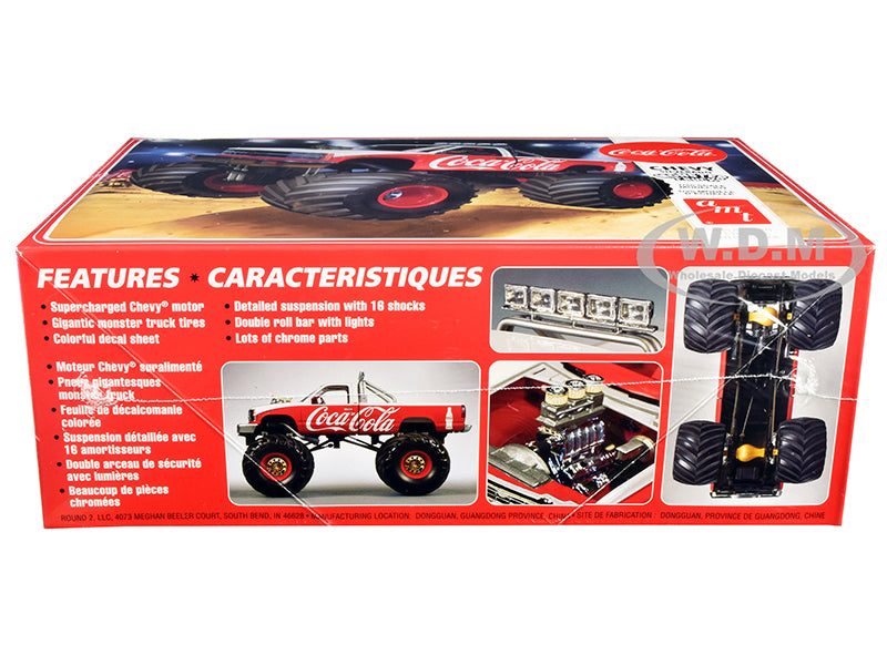 skill-2-model-kit-chevrolet-silverado-monster-truck-coca-cola-1-25-diecast