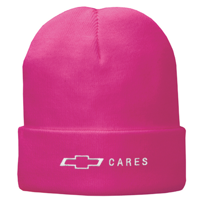 Chevy Cares Pink Fleece-Lined Knit Cap