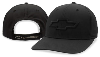 Chevrolet Open Bowtie Hat / Cap Black with Black