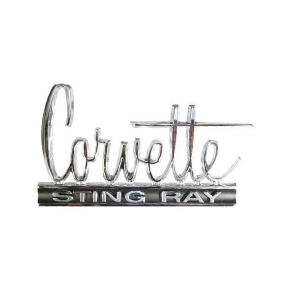 C2 Corvette Stingray Emblem Steel Sign (1966-1967)