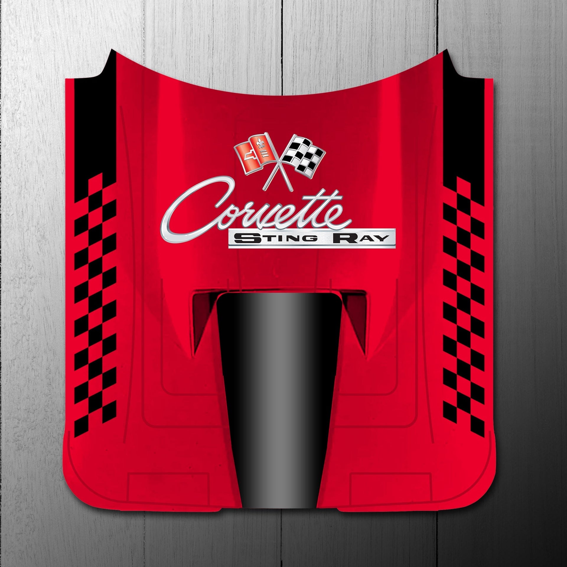 corvette-c2-car-hood-wall-decor-20-gauge-steel-made-in-america