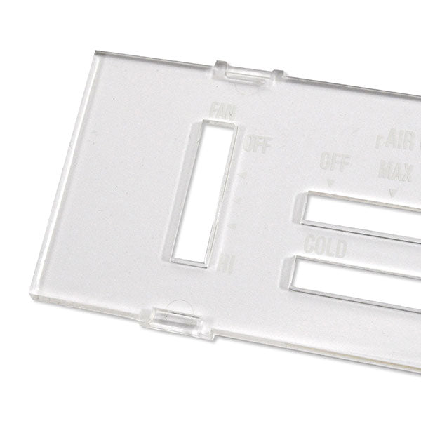 1971-1972 Chevrolet Chevelle Heater & AC Control Lens - CA