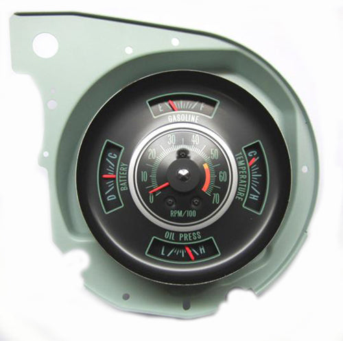 1969-1969 Chevrolet Chevelle Gauge Cluster W/5500 RPM Redline