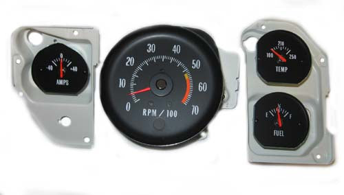 1971-1972 Chevrolet Chevelle SS Gauge Conversion Kit - 5500 RPM