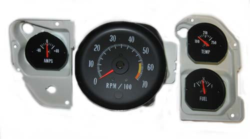 1971-1972 Chevrolet Chevelle SS Gauge Conversion Kit - 6500 RPM