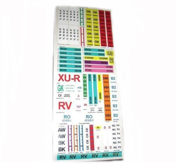 1970-1970 Chevrolet Chevelle LS6 Hardtop Body Codes Decal Kit - CA