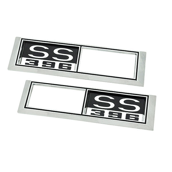 1968-1968 Chevrolet Chevelle Front Marker Light Bezels - SS396