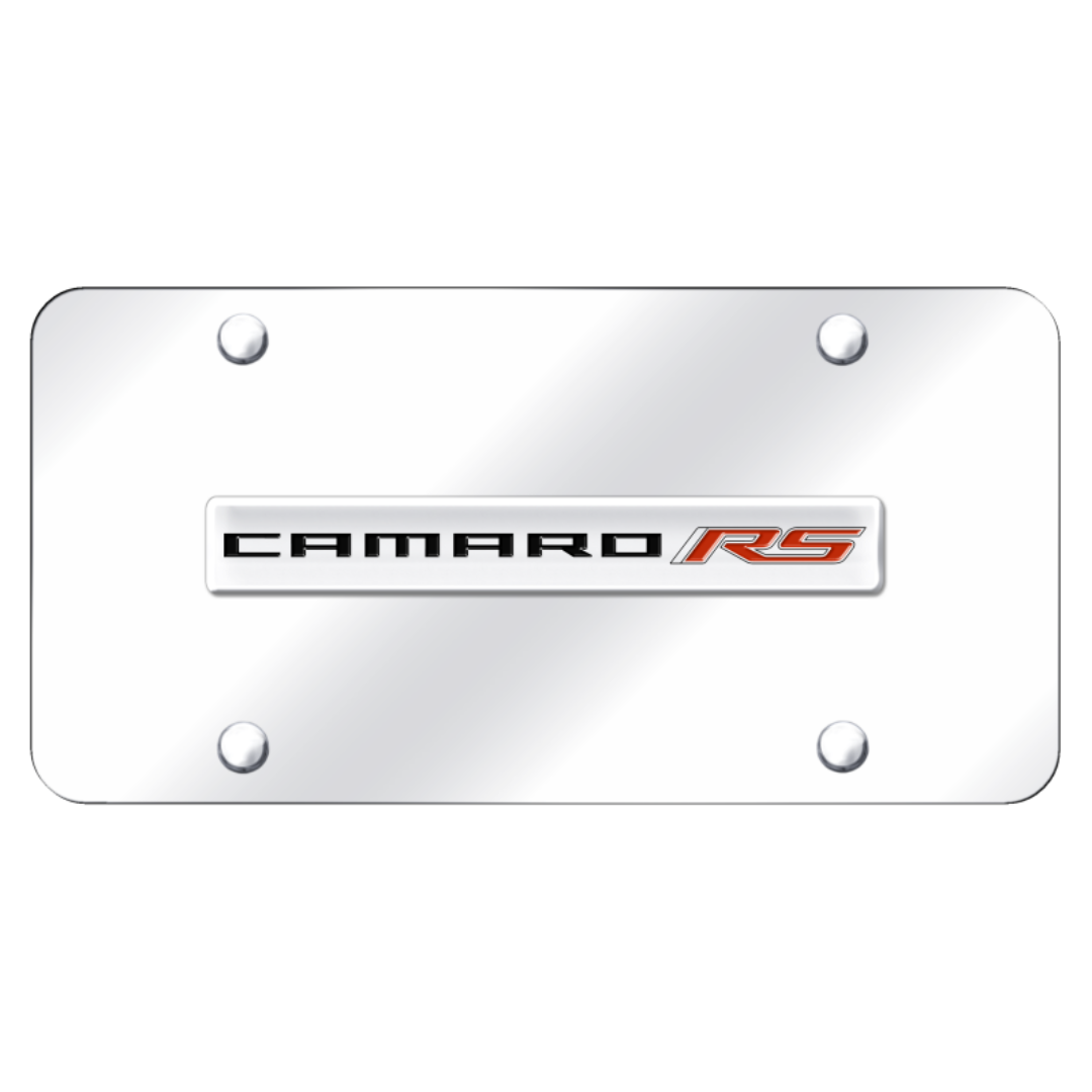 camaro-rs-license-plate-chrome-on-chrome