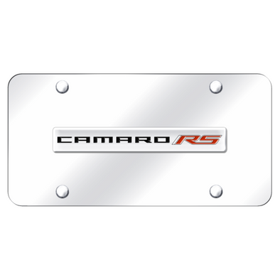 camaro-rs-license-plate-chrome-on-chrome