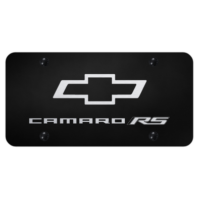 camaro-rs-license-plate-laser-etched-on-black
