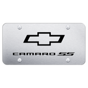 camaro-ss-license-plate-laser-etched-on-brushed-stainless-steel