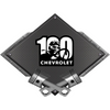 Chevrolet 100 Years Racing Black Diamond Cross Pistons Steel Sign