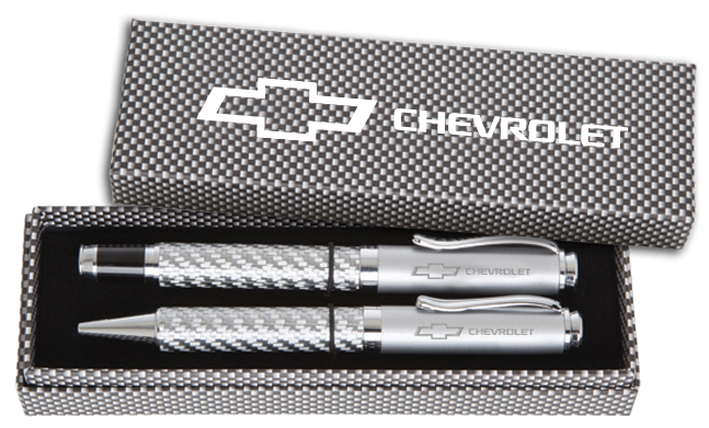 chevrolet-bowtie-carbon-fiber-pen-set