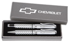 Chevrolet Bowtie Carbon Fiber Pen Set
