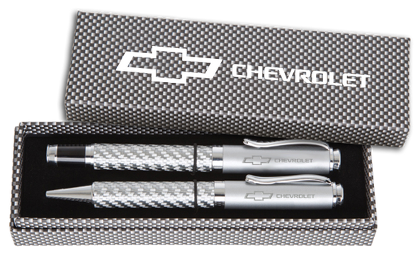 Chevrolet Bowtie Carbon Fiber Pen Set