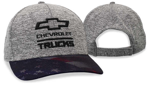 Chevrolet Trucks Bowtie American Flag Bill Hat / Cap