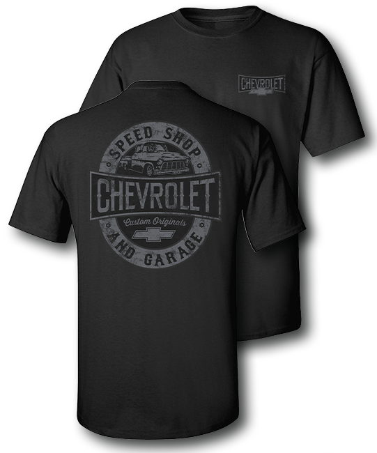 Chevrolet Trucks Speed Shop Black T-Shirt