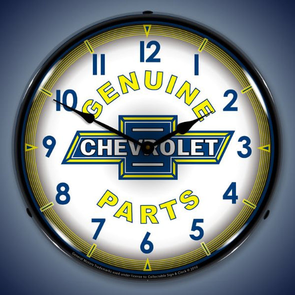 Chevy Parts Vintage Lighted Clock