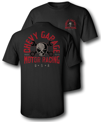 Chevy Garage Motor Racing Mr. Crosswrench T-Shirt