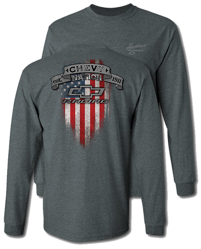 Chevy Nation Heartbeat of America Long Sleeve T-Shirt