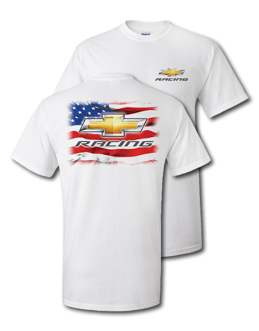 chevy-racing-gold-bowtie-american-flag-t-shirt