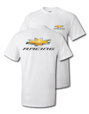 Chevy Racing Gold Bowtie White T-Shirt