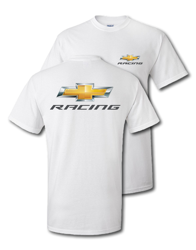 Chevy Racing Gold Bowtie White T-Shirt