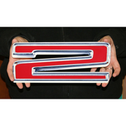 chevy-vintage-red-number-2-steel-sign