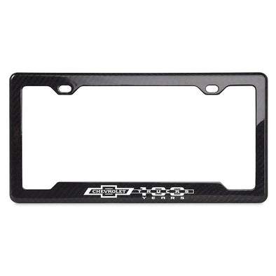 Chevy Truck Carbon Fiber License Frame | 100TH Anniversary | Notched