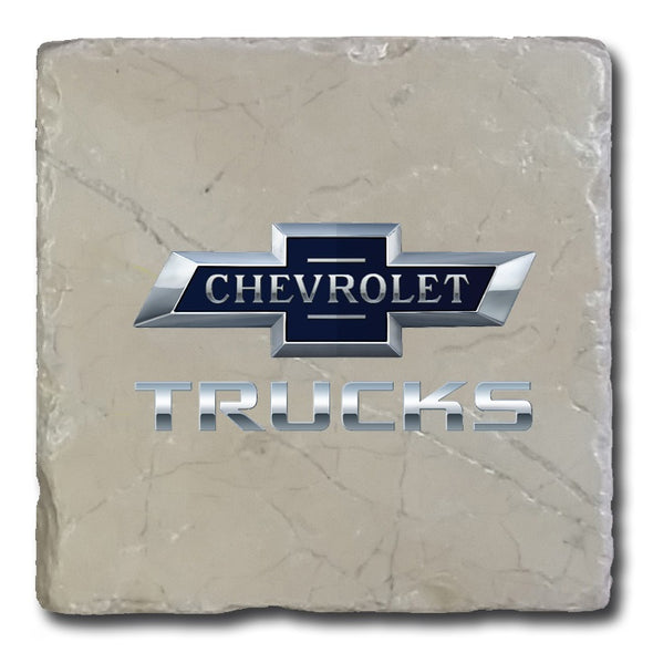 Chevrolet Trucks Bowtie Logo Stone Coaster