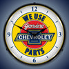 Chevy Parts W/ Numbers Lighting Clock