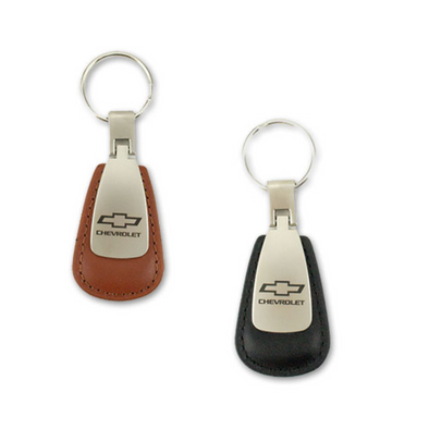 chevrolet-leather-teardrop-key-tag-DC457 -classic-auto-store-online