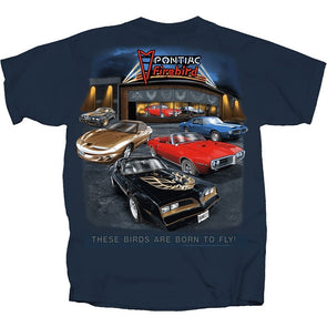 1967-2022 Pontiac Firebird T-Shirt Showroom Blue
