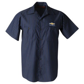 Chevrolet Bowtie Red Kap Industrial Short Sleeve Work Shirt