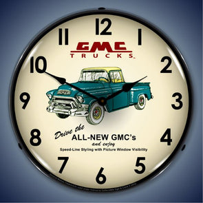 gmc-trucks-1956-lighted-clock