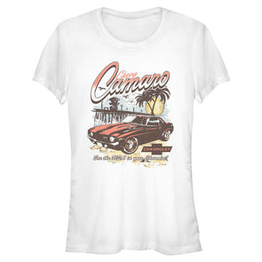 Vintage Camaro See The USA Junior's T-Shirt