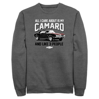All I Care About Is My Camaro Men's Pullover Fleece Sweatshirt