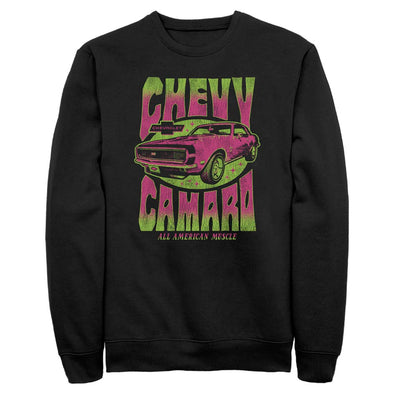 Chevy Camaro All American Muscle Men's Pullover Fleece Sweatshirt