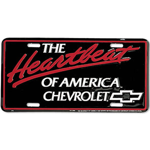 Chevrolet The Heartbeat of America License Plate